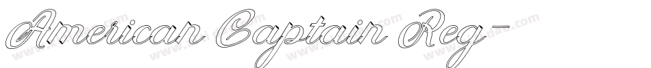 American Captain Reg字体转换